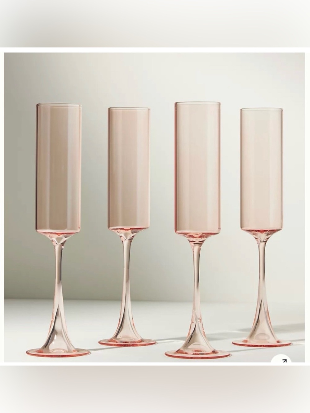 Morgan Pink‎ Flutes set of 4